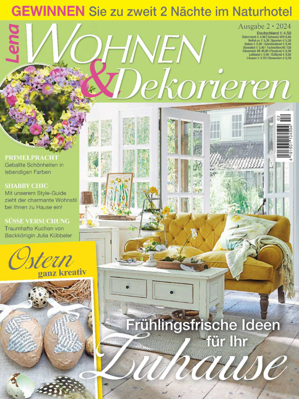Magazin Produktbild: Lena Wohnen & Dekorieren Nr. 2/2024 - Frühlingsfrische Ideen für Ihr Zuhause