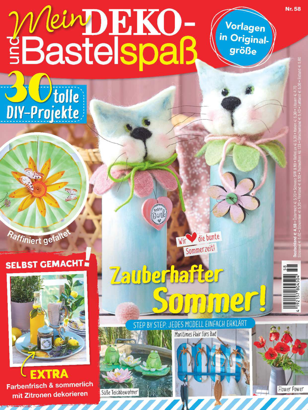 Magazin Produktbild: Mein Deko- und Bastelspaß Nr. 58/2025 - Zauberhafter Sommer!