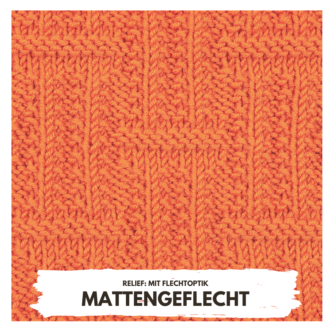 Orange, handgemacht, Flechtstruktur, modisches Strickmuster, Textur, DIY, detailreich.