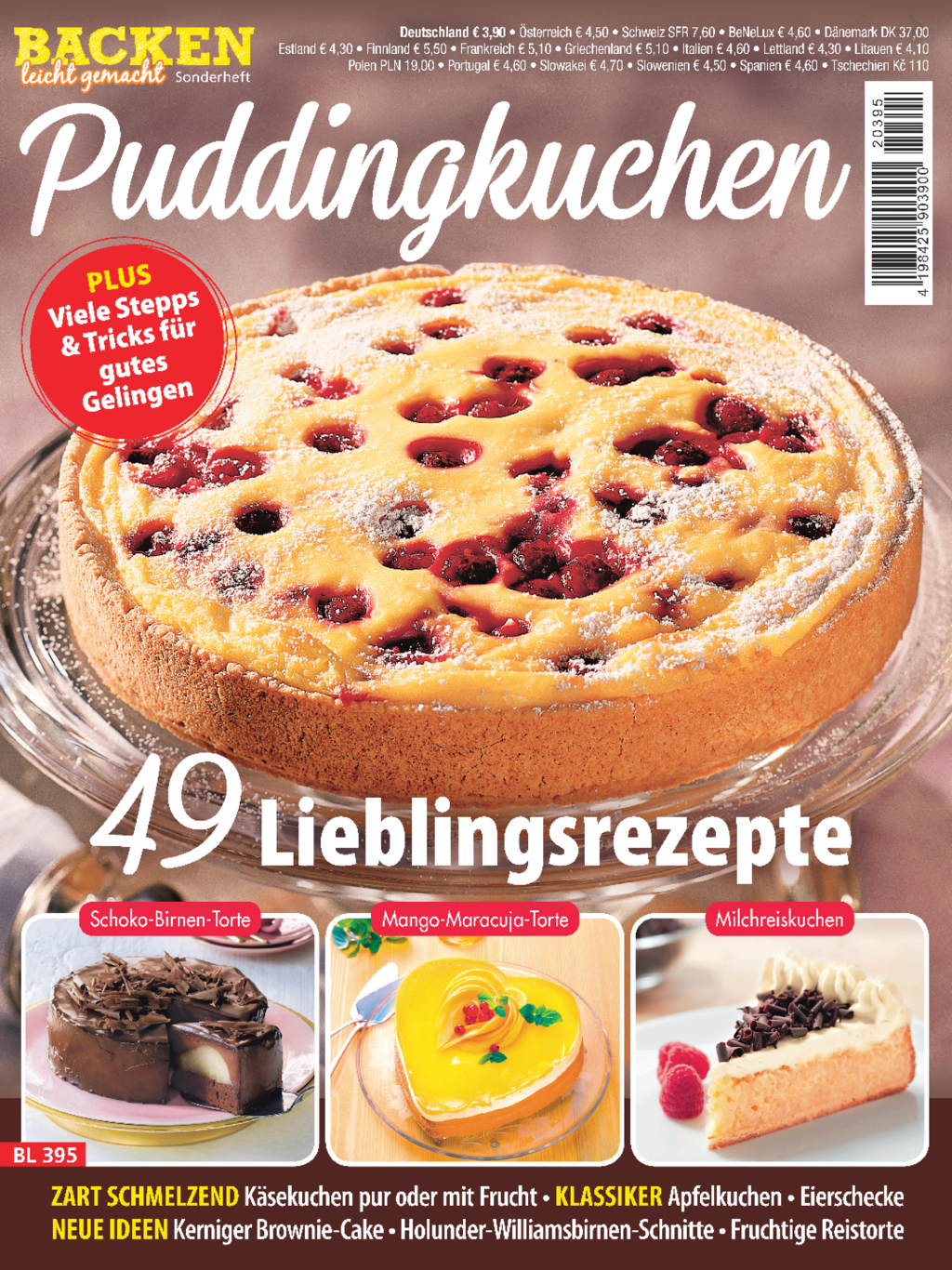 Magazin Produktbild: Backen leicht gemacht Sonderheft BL 395 - Puddingkuchen