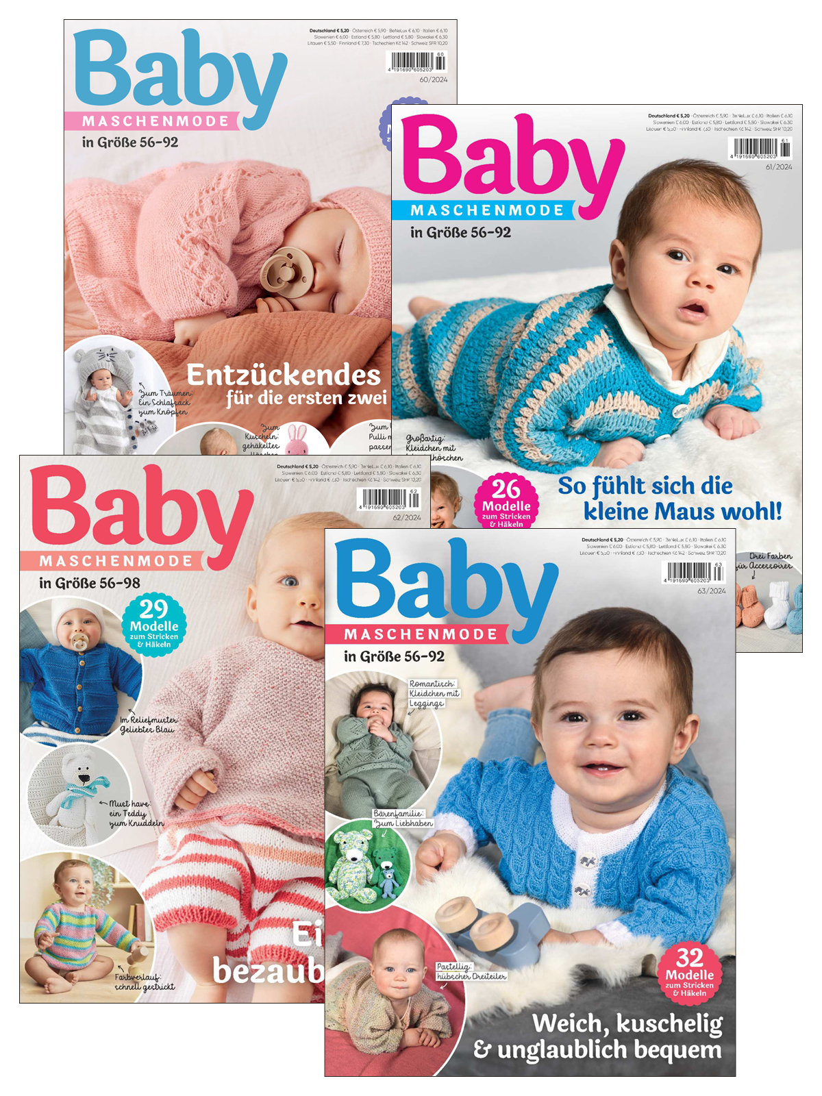 BABY MASCHENMODE E-Paper Archiv 2024 - alle Ausgaben als E-Paper Sparpaket Sparpaket Produktbild: BABY MASCHENMODE E-Paper Archiv 2024 - alle Ausgaben als E-Paper Sparpaket