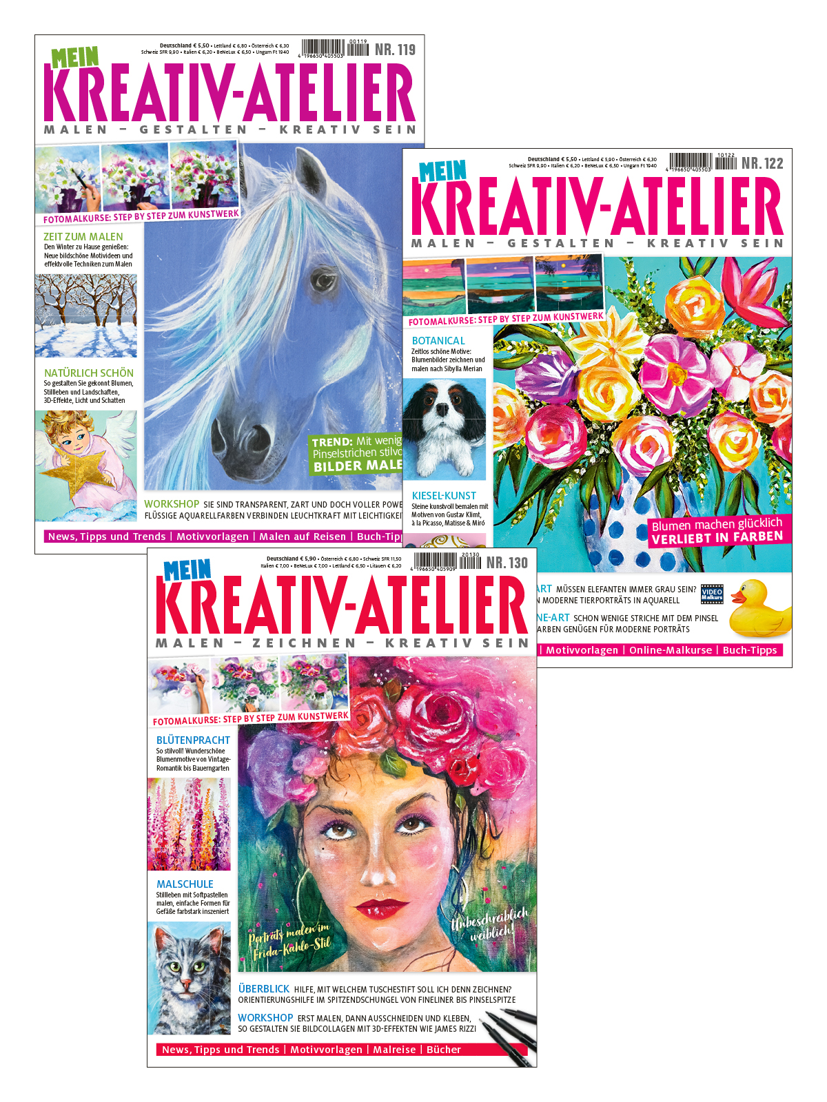 Kreativ-Bundle KrBu8/22: Mein Kreativ-Atelier 20 119 + 21 122 + 22 130