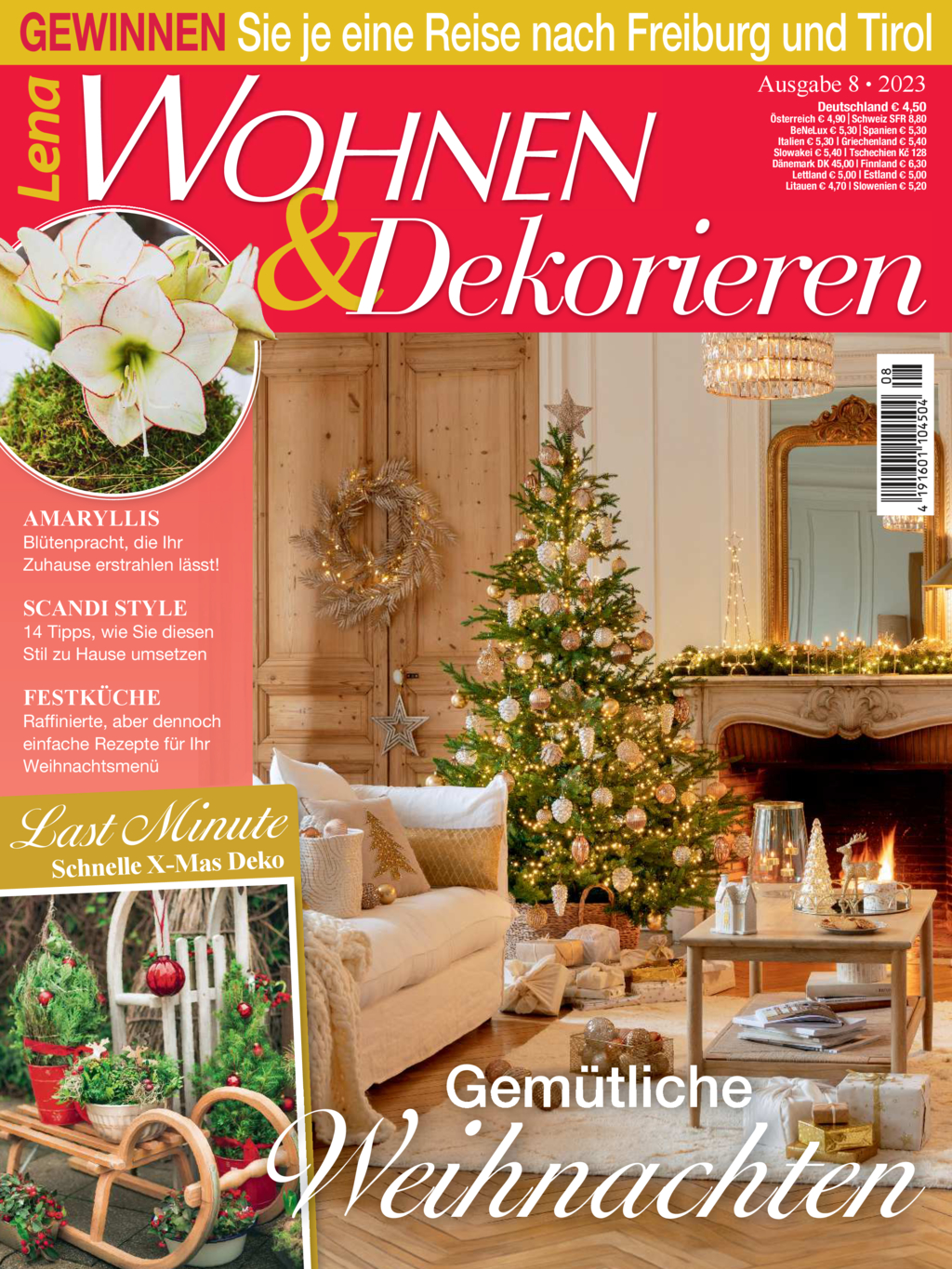 Magazin Produktbild: Lena Wohnen & Dekorieren Nr. 8/2023 - Gemütliche Weihnachten