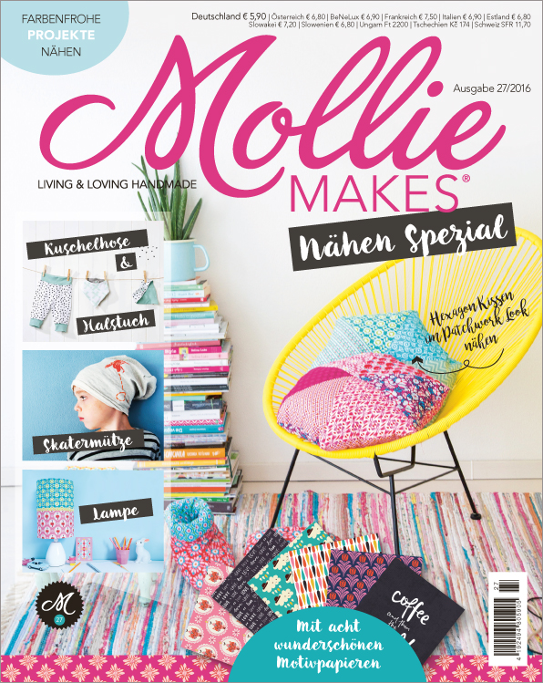 Magazin Produktbild: Mollie Makes 27/16- Nähen Spezial