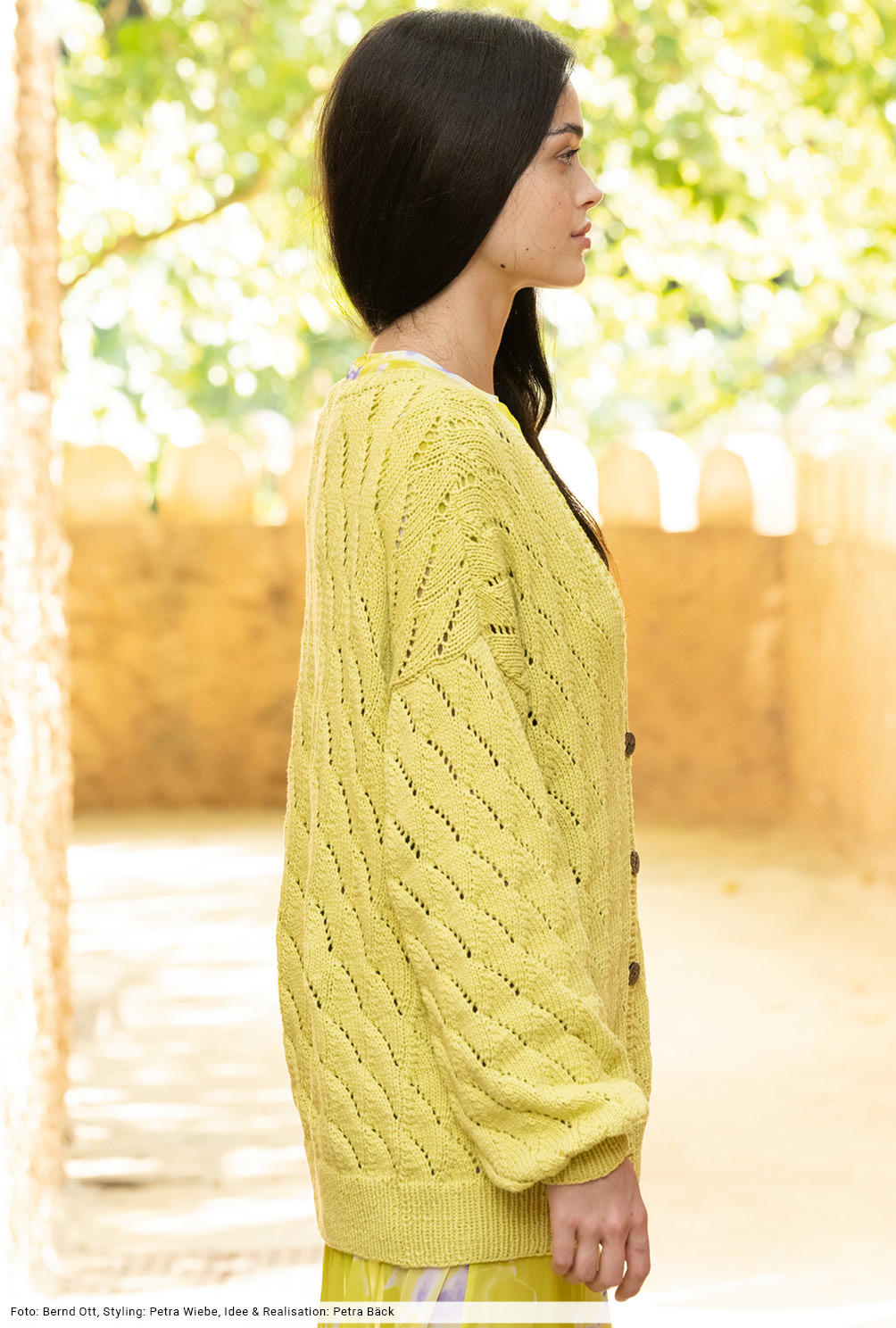 Modellansicht Bild 5: Jacke im Fächermuster