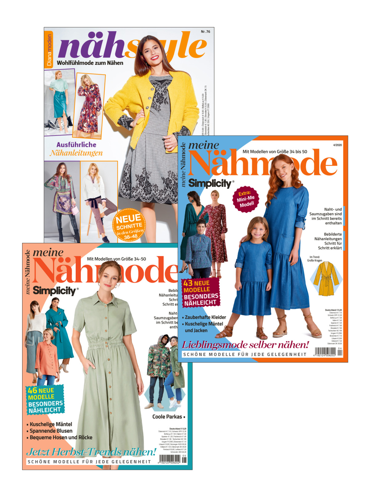 Näh-Bundle NBu09/21: Nähstyle Nr. 076/2020 + Meine Nähmode 004/2020 + Meine Nähmode 005/2020 Näh-Bundle NBu09/21: Nähstyle Nr. 076/2020 + Meine Nähmode 004/2020 + Meine Nähmode 005/2020
