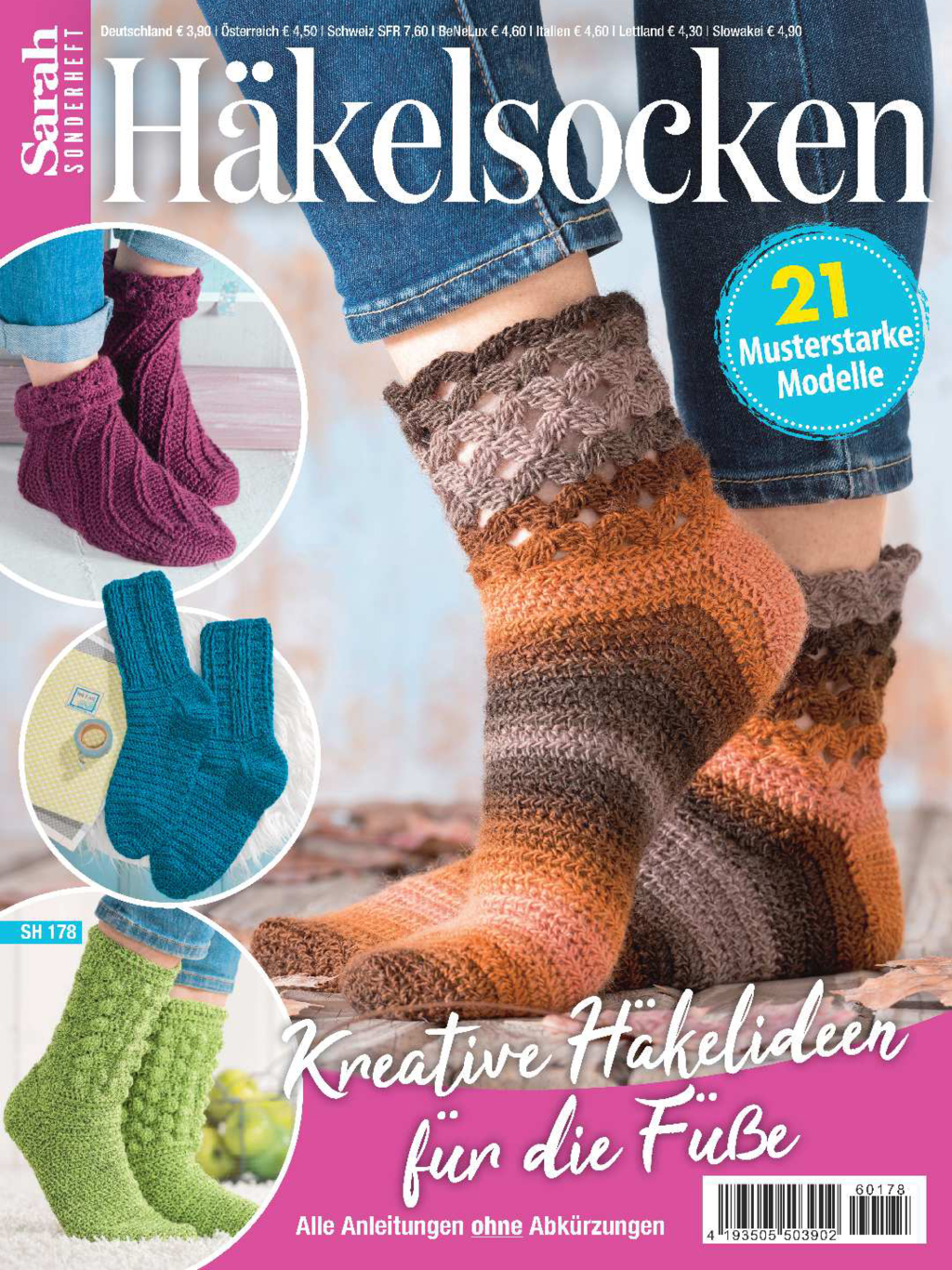 Magazin Produktbild: Sarah Sonderheft SH 178 - Häkelsocken