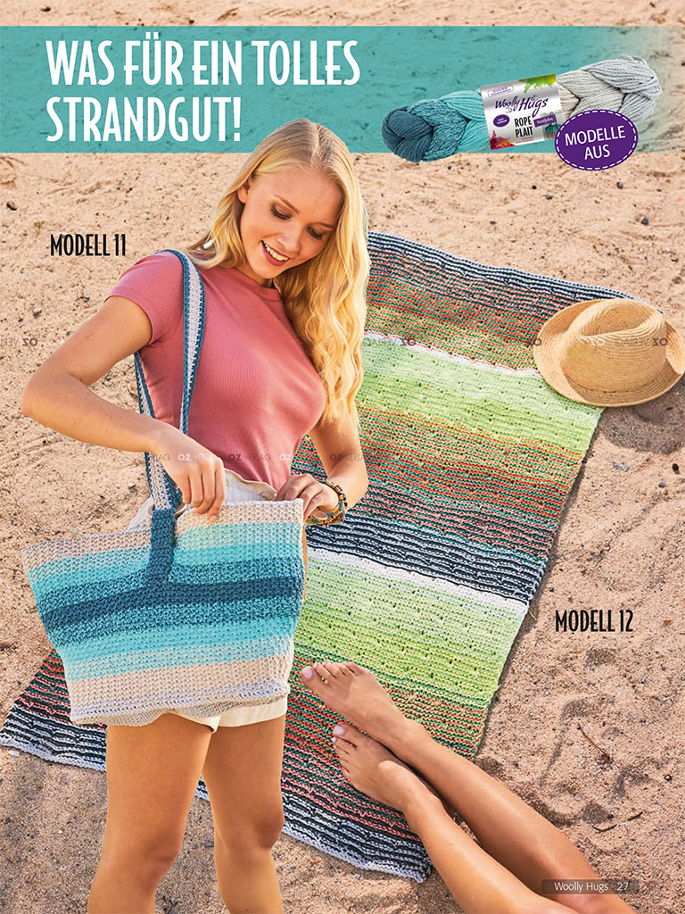Modellansicht Bild 2: Strandtuch oder Picknickdecke in Sommerfarben