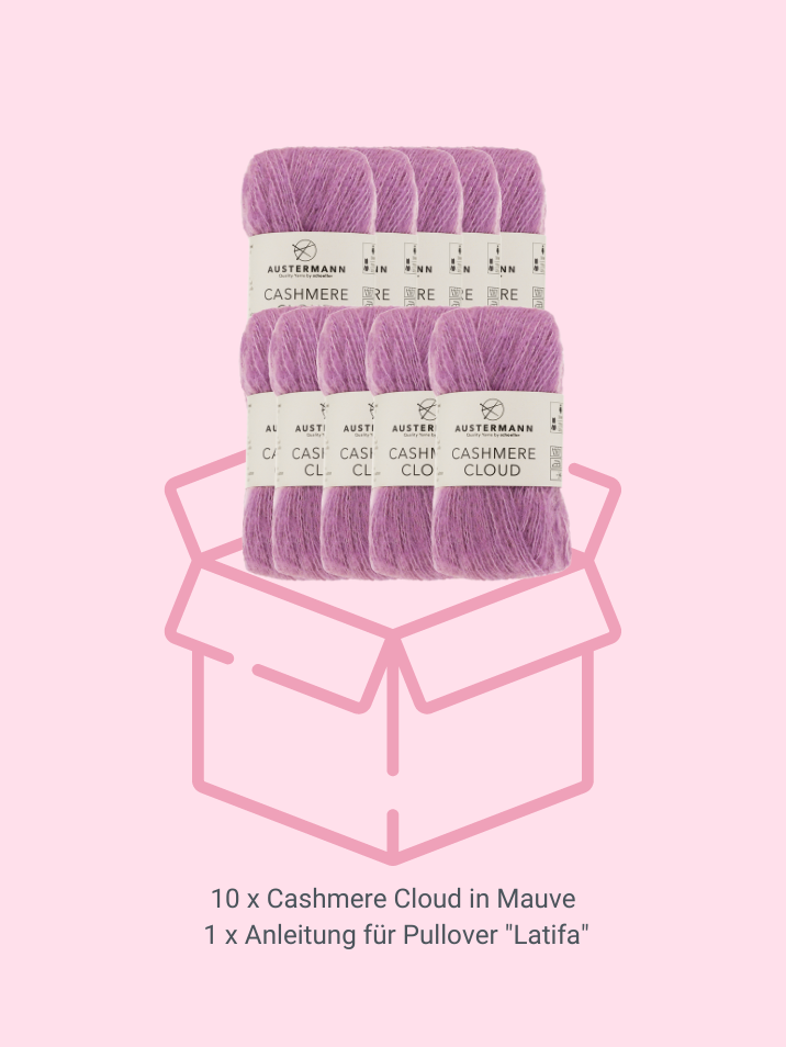 Mauvefarbene Wolle, edel und weich, perfekt für selbstgemachte Pullover. Modisch, hochwertig, handgefertigt.