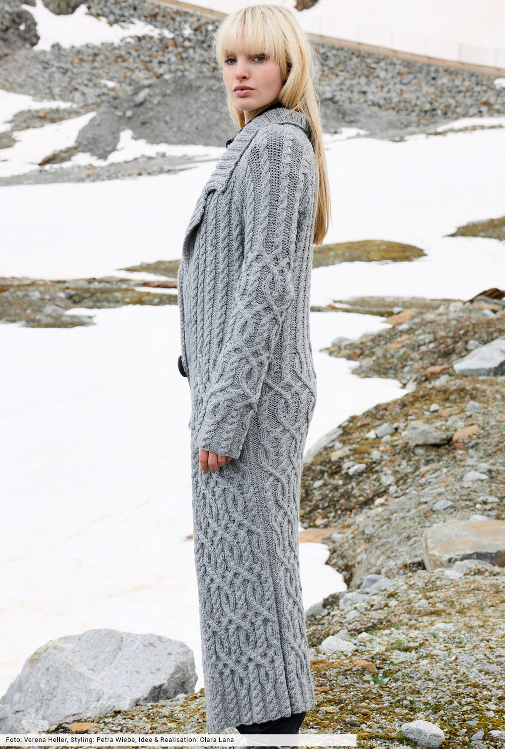 Modellansicht Bild 4: Mantel mit Zopfstrukturen