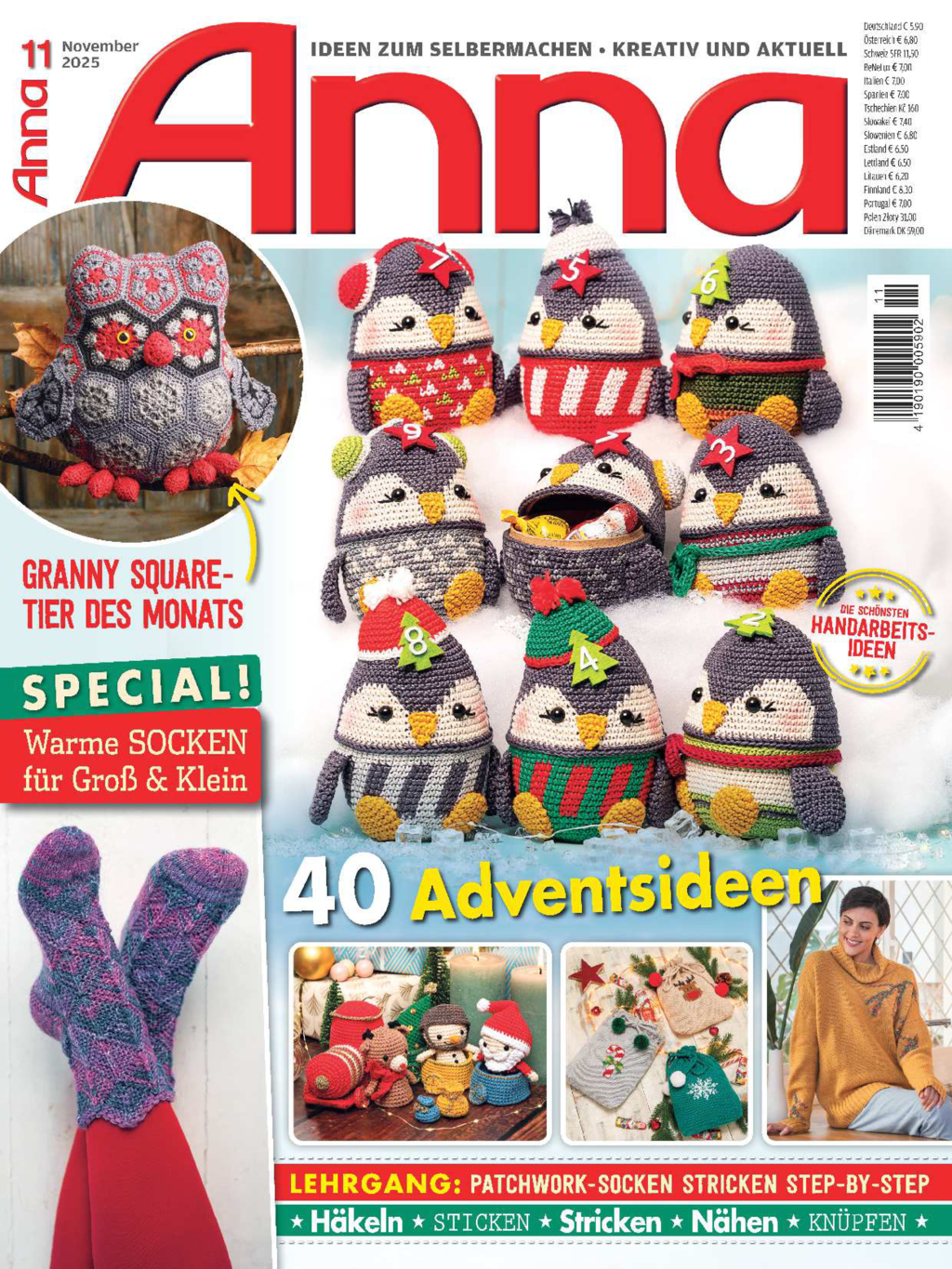 Anna Nr. 11/2025 - 40 Adventsideen Magazin Produktbild:  Anna Nr. 11/2025 - 40 Adventsideen