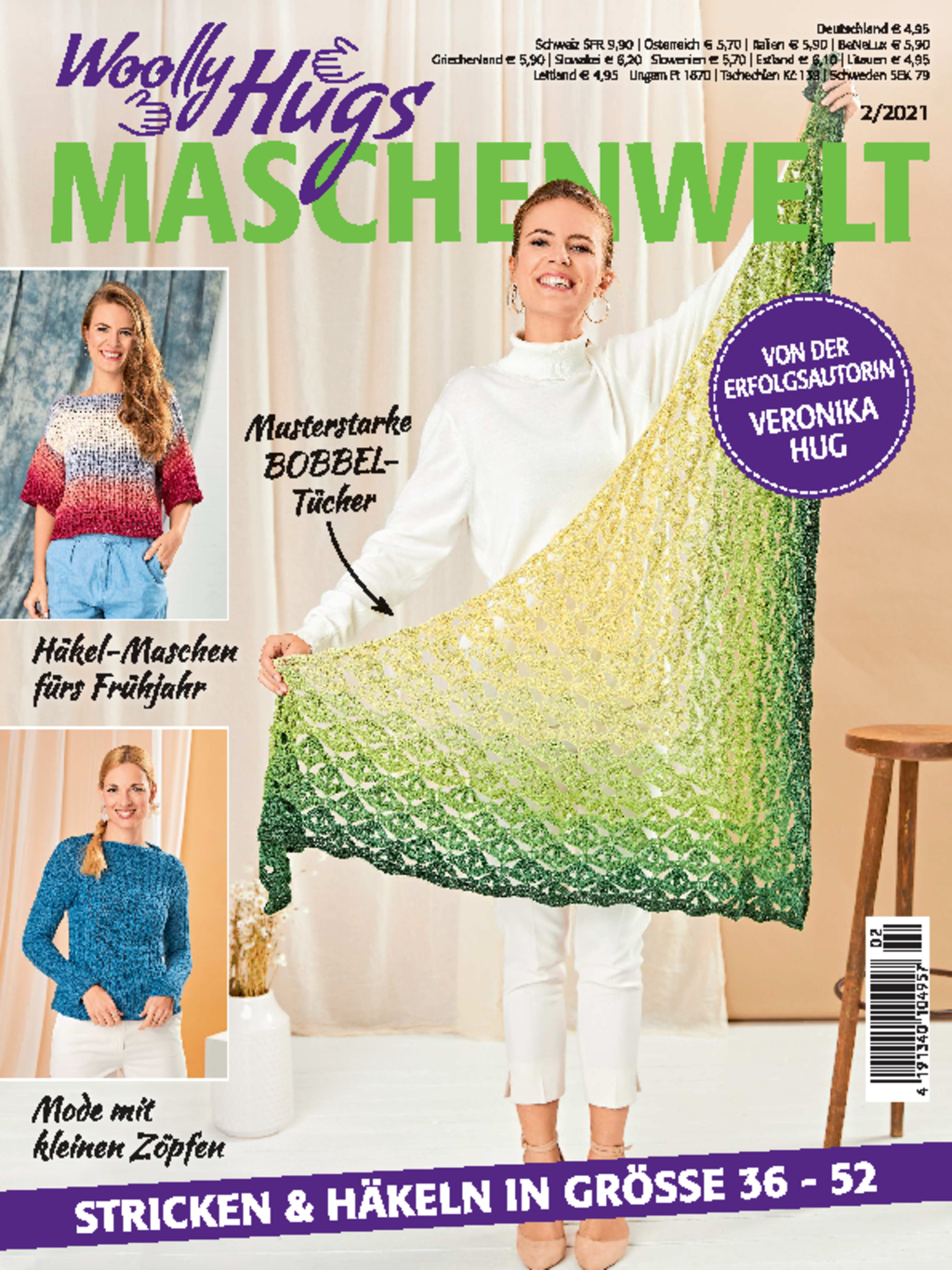 E-Paper: Woolly Hugs Maschenwelt Nr. 2/2021 - Stricken & Häkeln in Größe 36 - 52