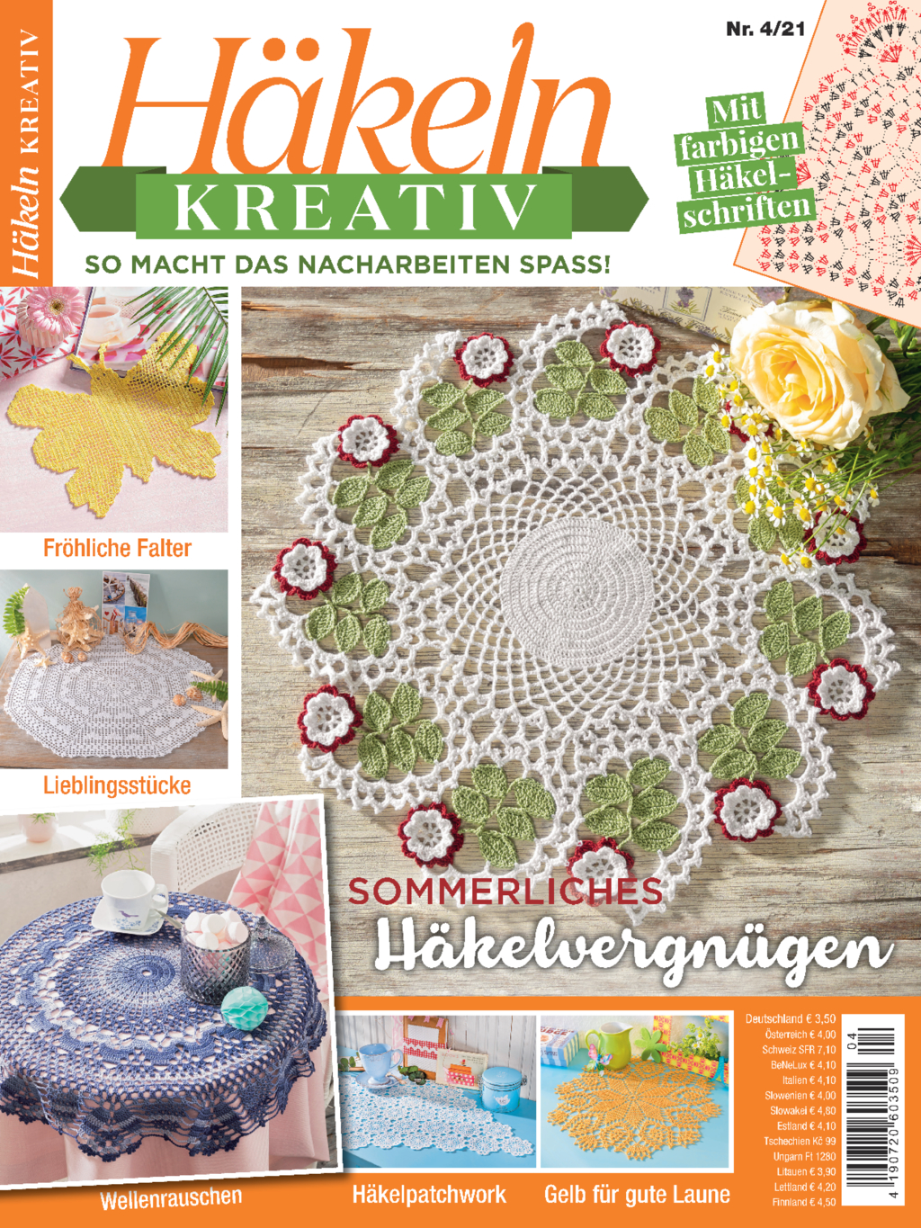 Häkeln kreativ Nr. 04/2021 - Sommerliches Häkelvergnügen Magazin Produktbild: Häkeln kreativ 04/2021 - Sommerliches Häkelvergnügen