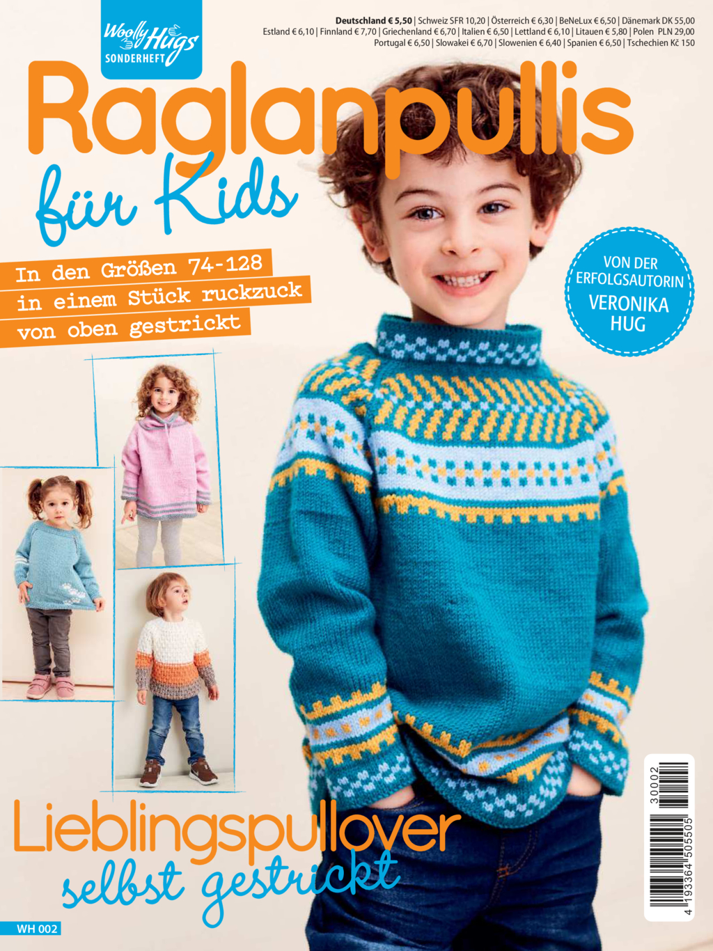 E-Paper: Woolly Hugs Sonderheft WH002 - Raglanpullis für Kids