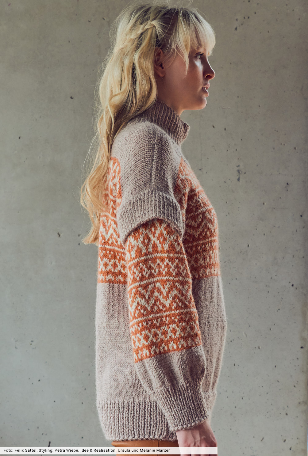 Modellansicht Bild 6: Oversize - Pulli mit Jacquardpasse