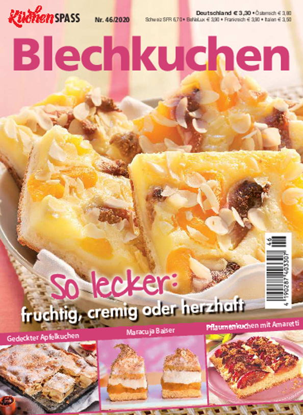 Küchenspaß Nr. 46/2020 - Blechkuchen Magazin Produktbild:  Küchenspaß 46/2020 - Blechkuchen
