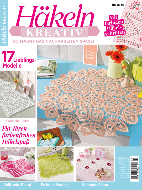 Häkeln kreativ Nr. 02/2019 - Für Ihren farbenfrohen Häkelspaß Häkeln kreativ Nr. 02/2019 - Für Ihren farbenfrohen Häkelspaß