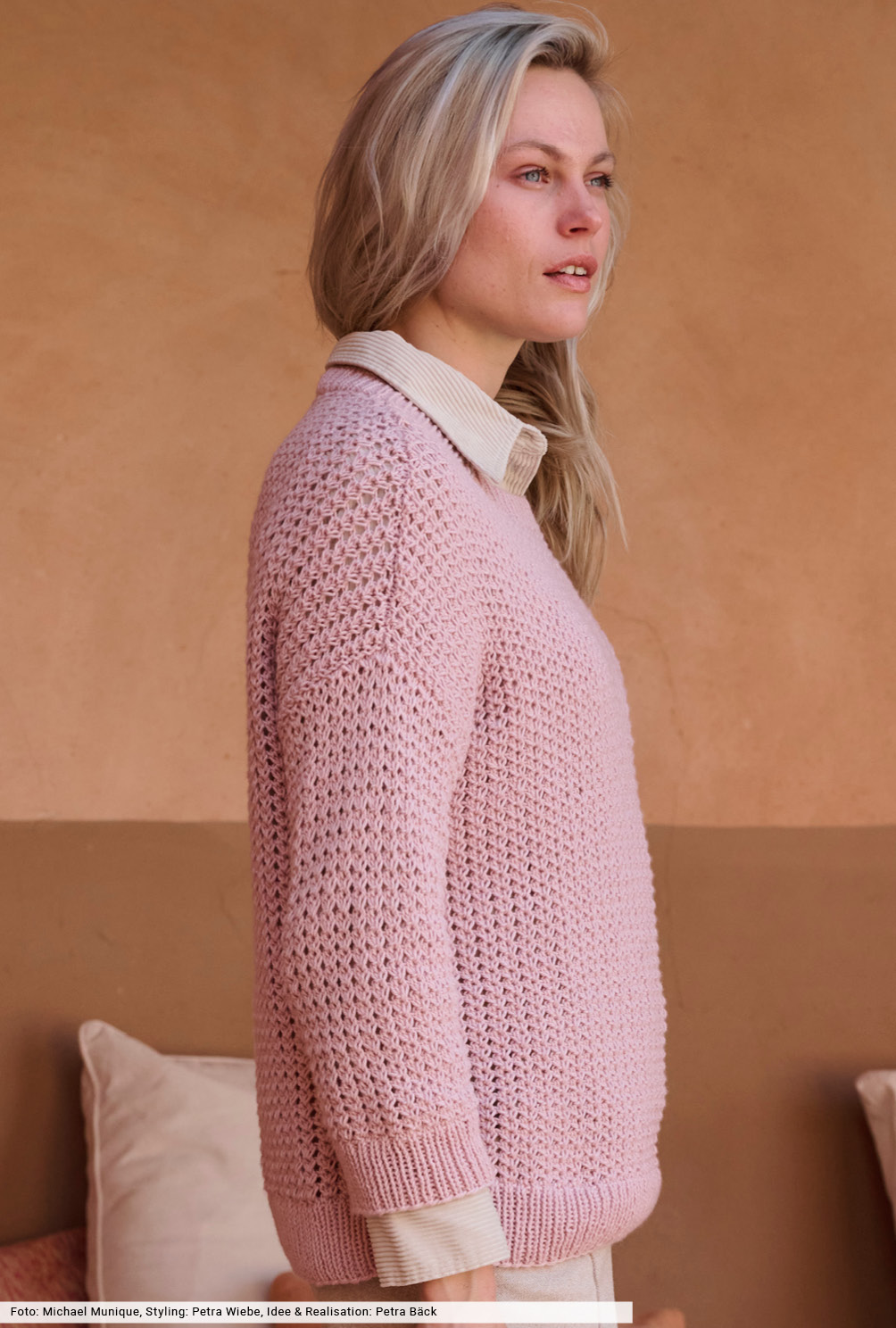Modellansicht Bild 4: Pulli im Überzugmuster