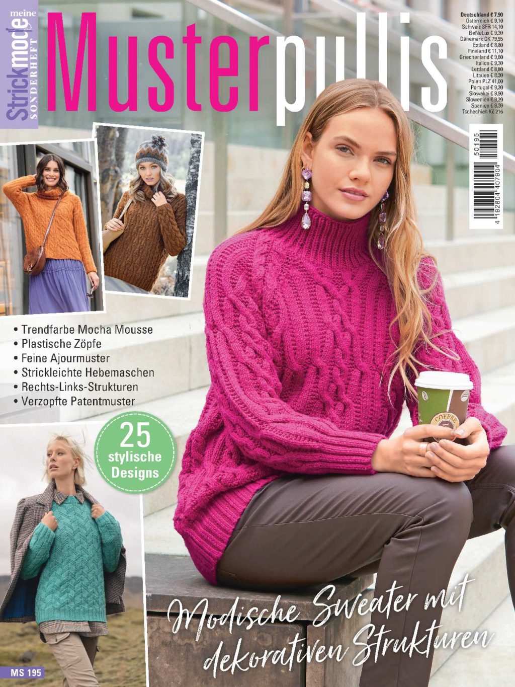 Magazin Produktbild: Meine Strickmode Sonderheft MS 195 - Musterpullis