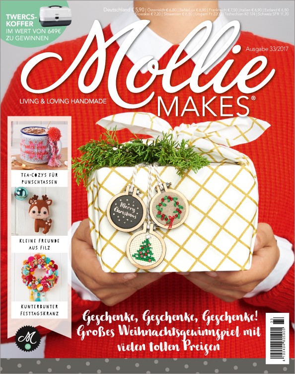 Magazin Produktbild: Mollie Makes 33/17 - Geschenke, Geschenke, Geschenke! Mit großem Weihnachtsgewinnspiel