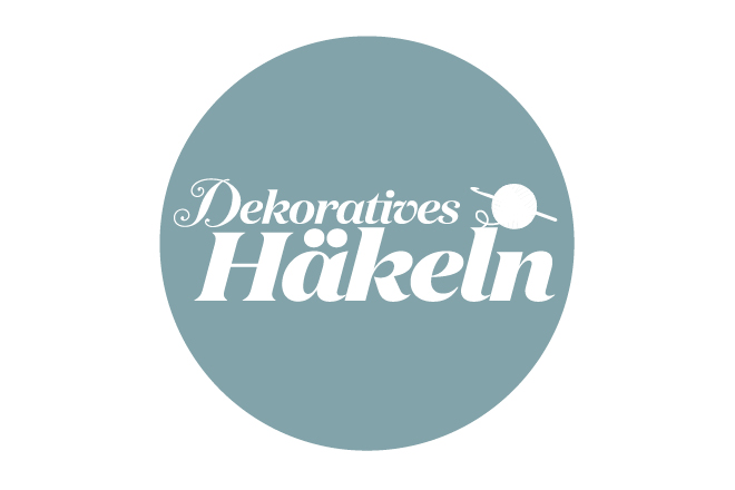 Markenlogo grau Dekoratives Häkeln