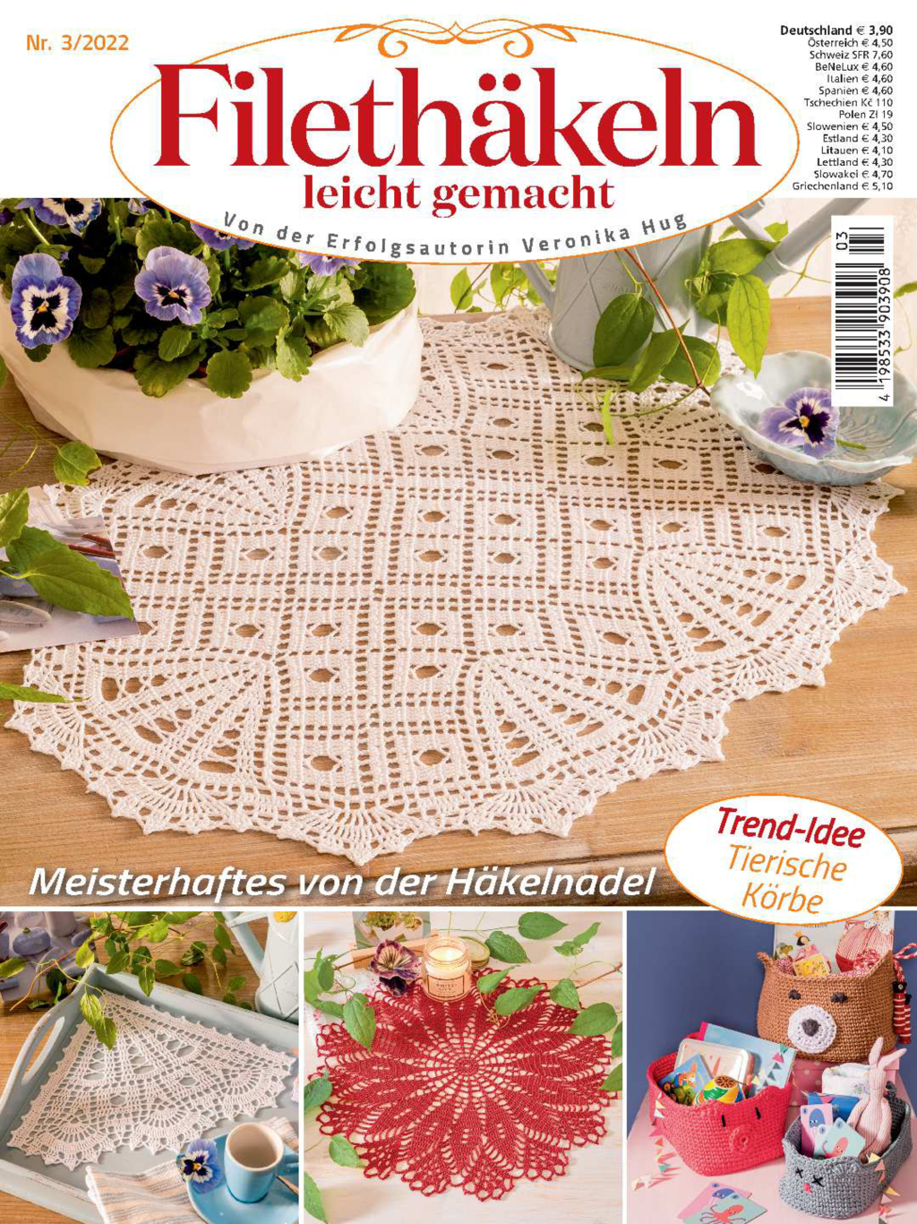 Filethäkeln leicht gemacht Nr. 03/2022 - Meisterhaftes von der Häkelnadel Magazin Produktbild: Filethäkeln leicht gemacht Nr. 03/2022 - Meisterhaftes von der Häkelnadel