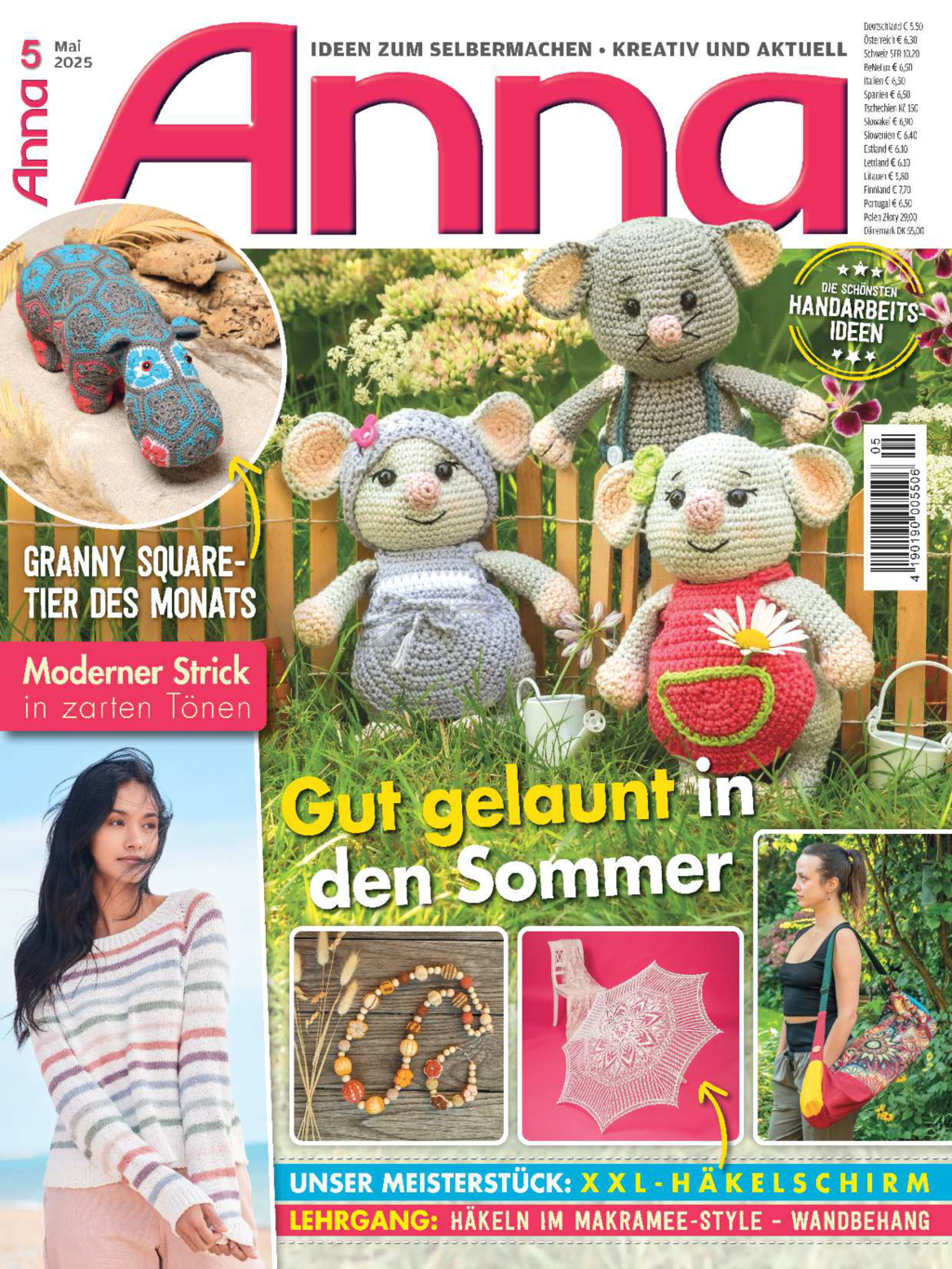 Magazin Produktbild: Anna Nr. 5/2025 - Gut gelaunt in den Sommer