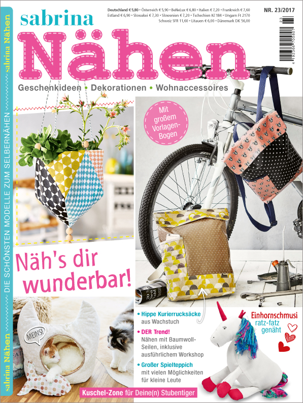 Sabrina Nähen Nr. 23/2017 - Näh´s Dir wunderbar!