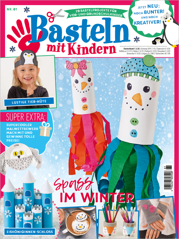 Magazin Produktbild: Basteln mit Kindern Nr. 81/2019 - Spass im Winter