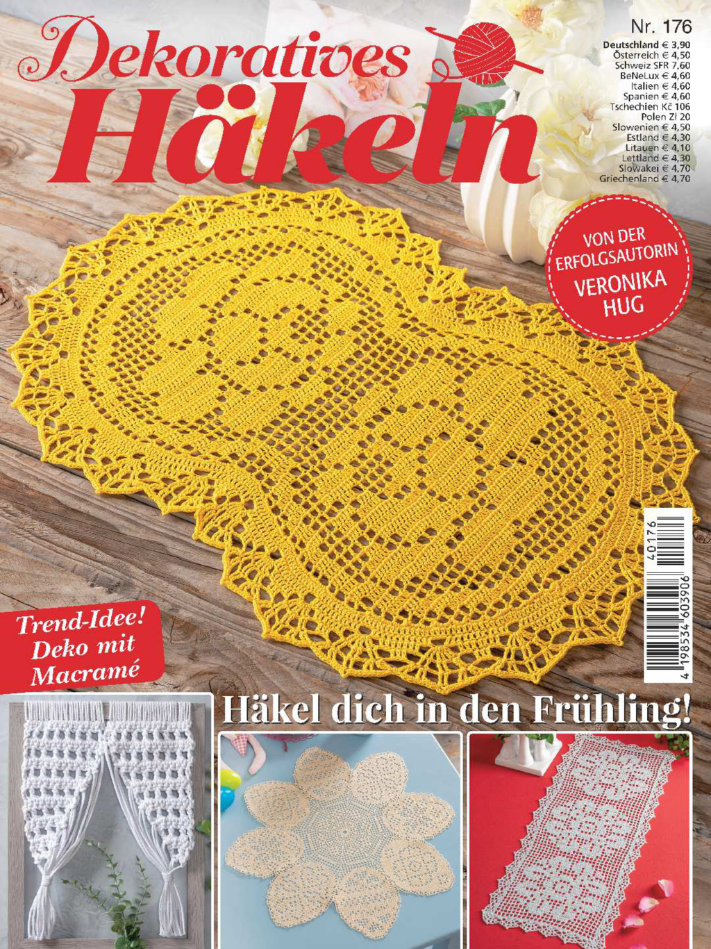 Magazin Produktbild: Dekoratives Häkeln Nr. 176 - Häkle dich rein in den Frühling!