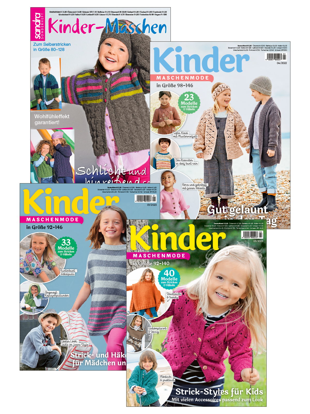Kindermaschen Bundle: KMM 4/22 + KMM 1/23 + KMM 3/23 + SA 177