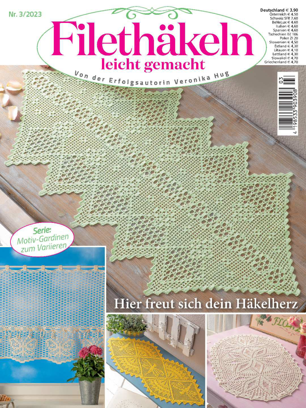 Filethäkeln leicht gemacht Nr. 3/2023 - Hier freut sich dein Häkelherz Magazin Produktbild: Filethäkeln leicht gemacht Nr. 3/2023 - Hier freut sich dein Häkelherz