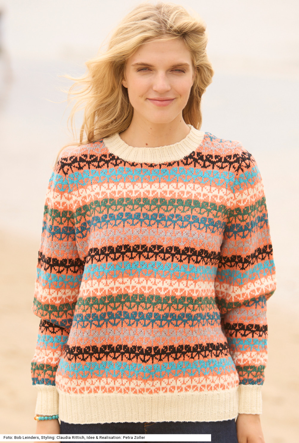 Modellansicht Bild 2: Pulli mit Jacquardmuster