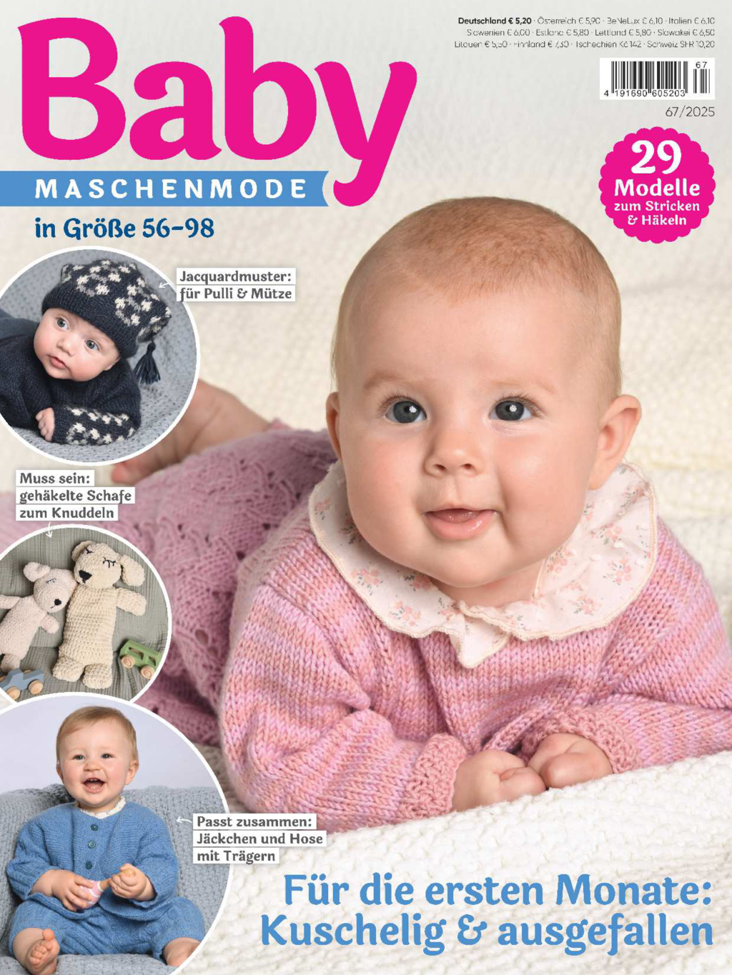 Magazin Produktbild: Baby Maschenmode 67/2025 - Für die ersten Monate: Kuschelig & ausgefallen