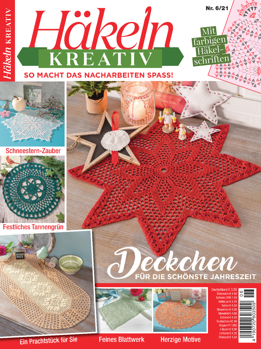 Häkeln kreativ Nr. 06/2021 - Deckchen für die schönste Jahreszeit Häkeln kreativ Nr. 06/2021 - Deckchen für die schönste Jahreszeit