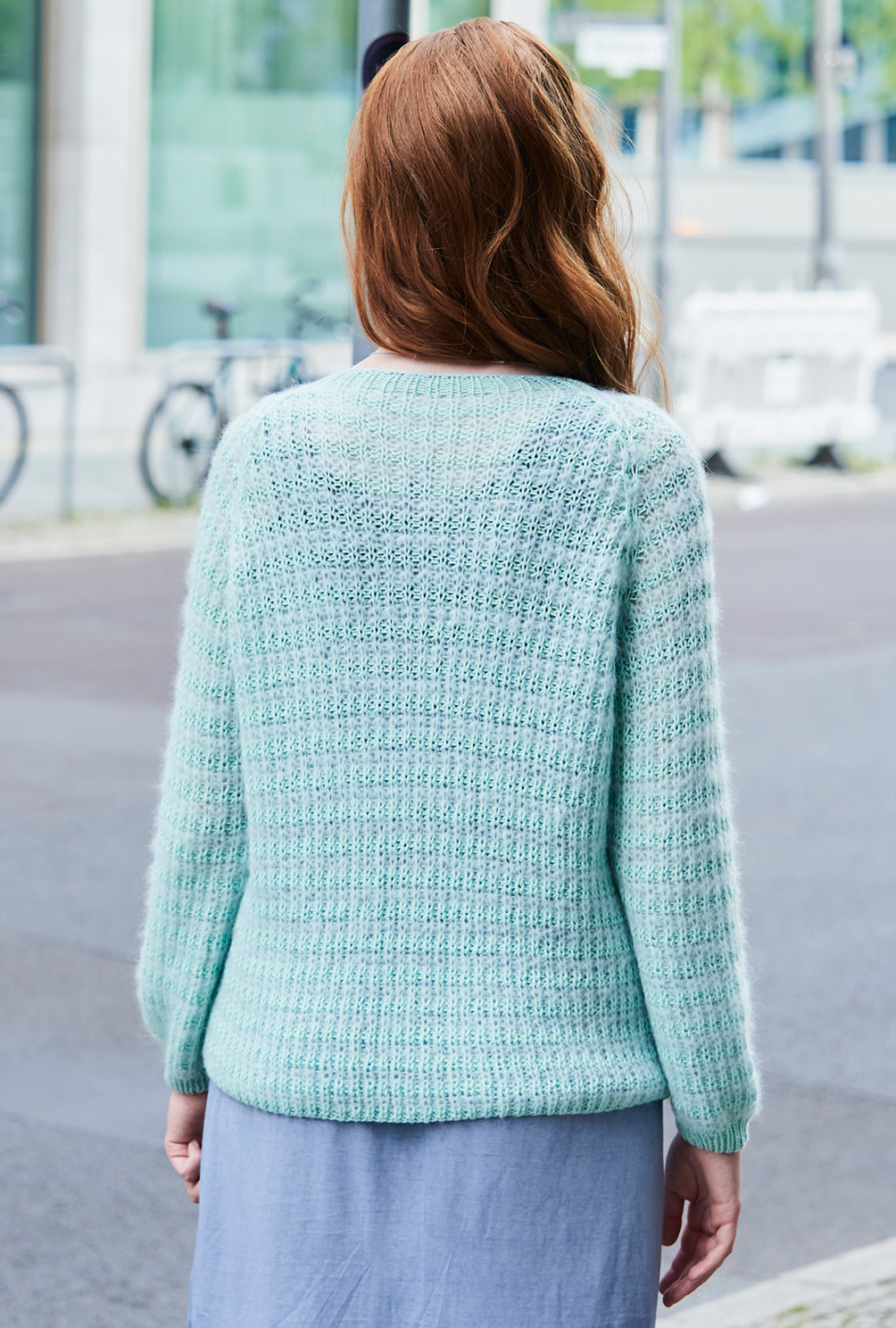 Modellansicht Bild 7: Klassischer Cardigan in Patent