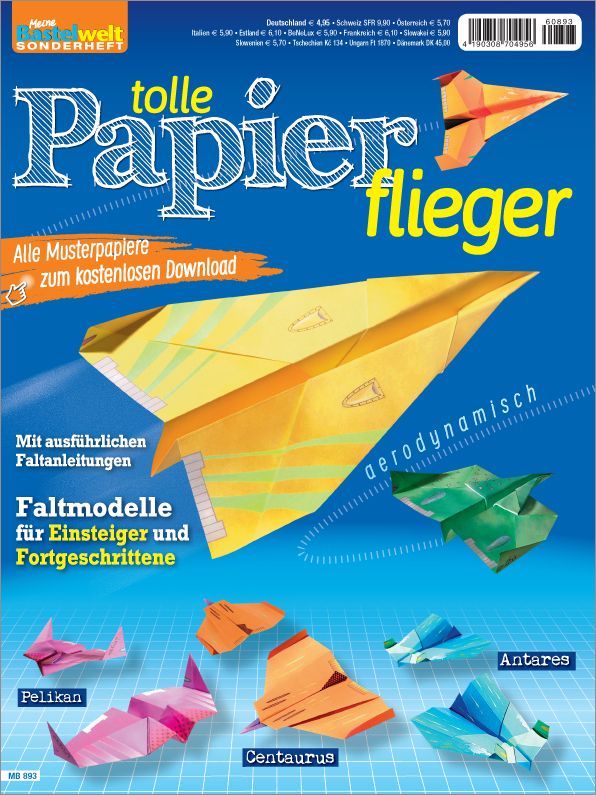 Magazin Produktbild: Meine Bastelwelt Sonderheft - tolle Papierflieger