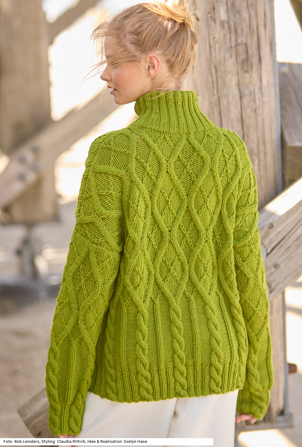 Modellansicht Bild 5: Pulli mit Aranmuster