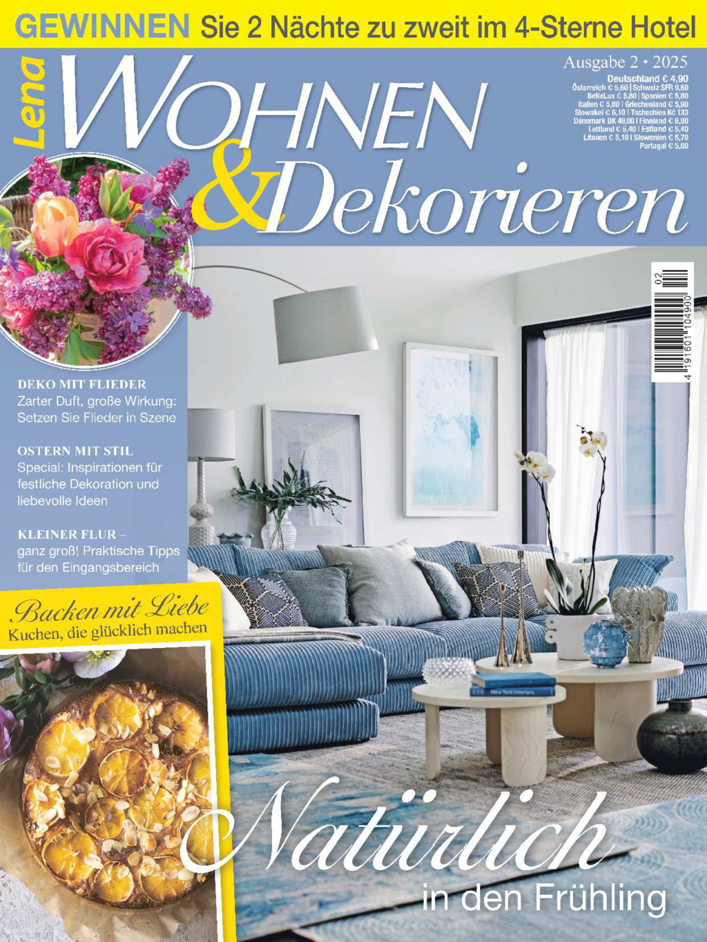 Magazin Produktbild: Lena Wohnen & Dekorieren Nr. 2/2025 - Natürlich in den Frühling
