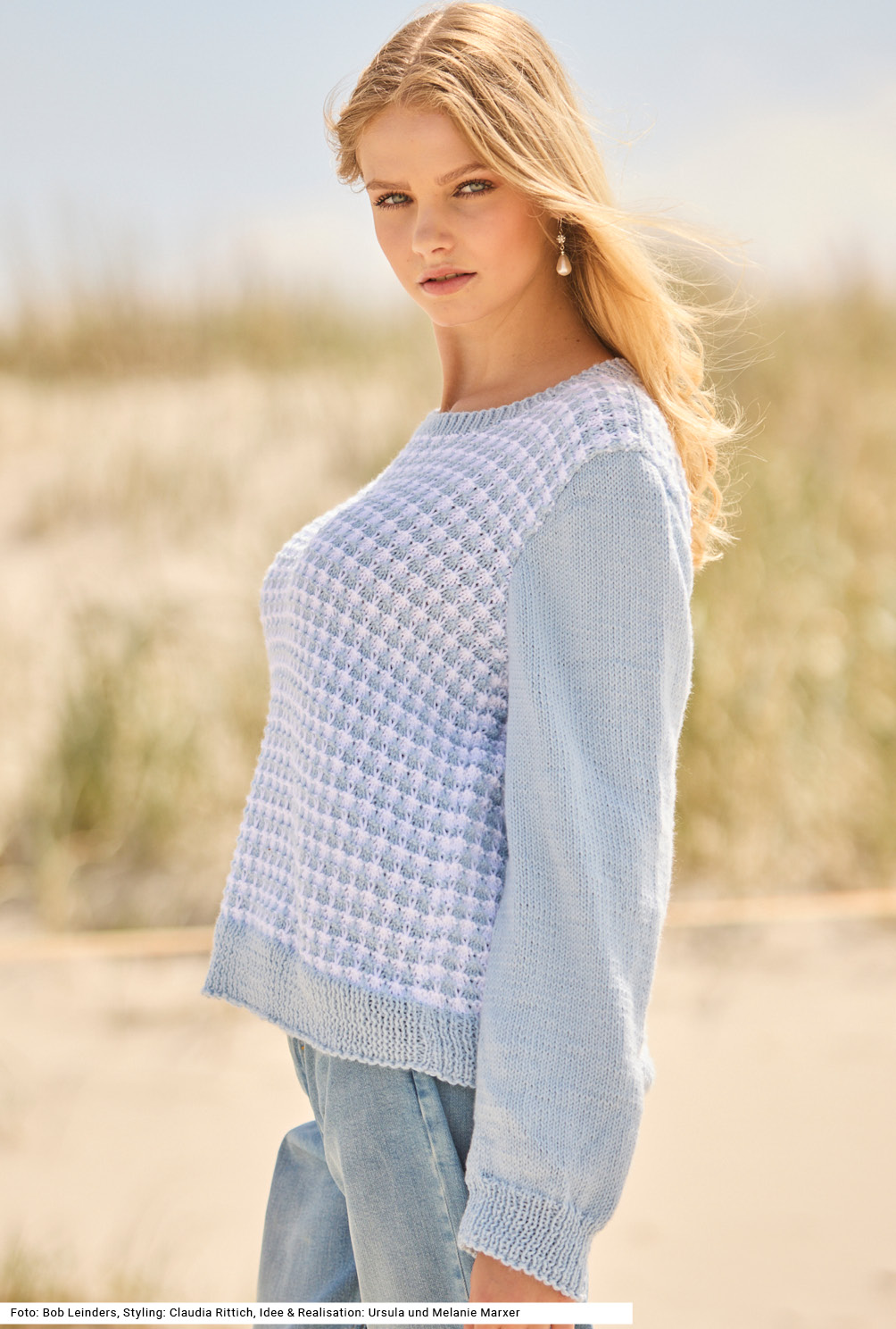 Modellansicht Bild 3: Pulli mit Strukturmuster