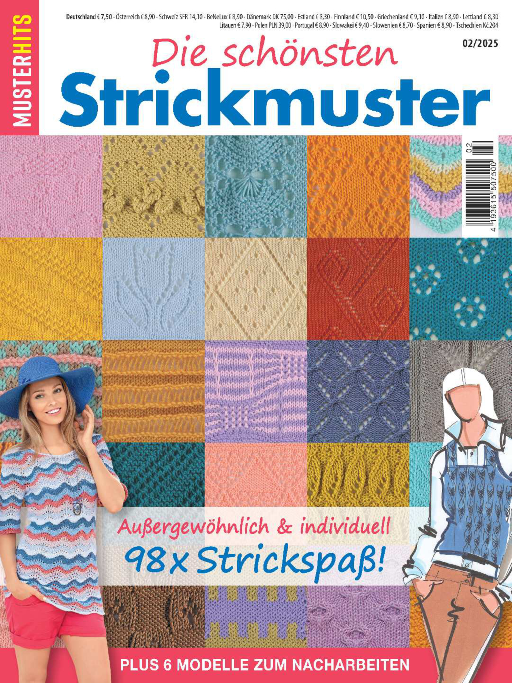 Magazin Produktbild: Muster-Hits 2/25 - Die schönsten Strickmuster