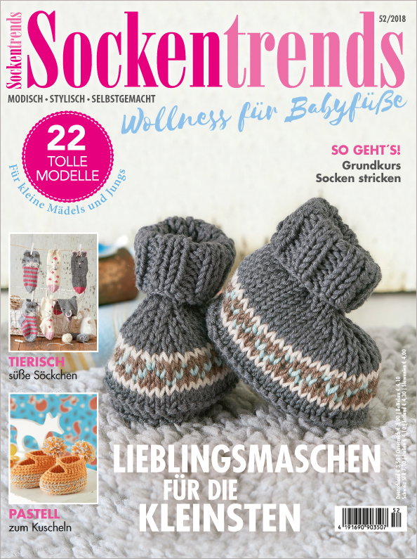 Sockentrends Nr. 52/2018 -  Wollness für Babyfüße