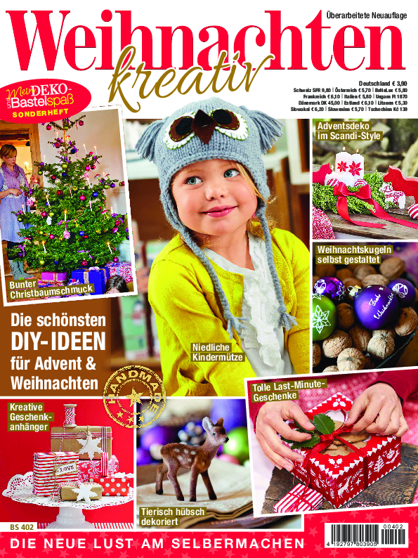Magazin Produktbild: Mein Deko- und Bastelspaß Sonderheft Nr. BS 402 - Weihnachten kreativ - Die schönsten DIY-Ideen