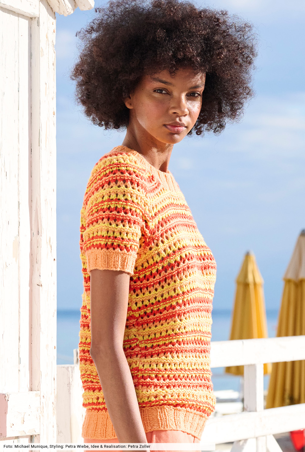 Modellansicht Bild 4: Gestreiftes Kurzarm-Shirt