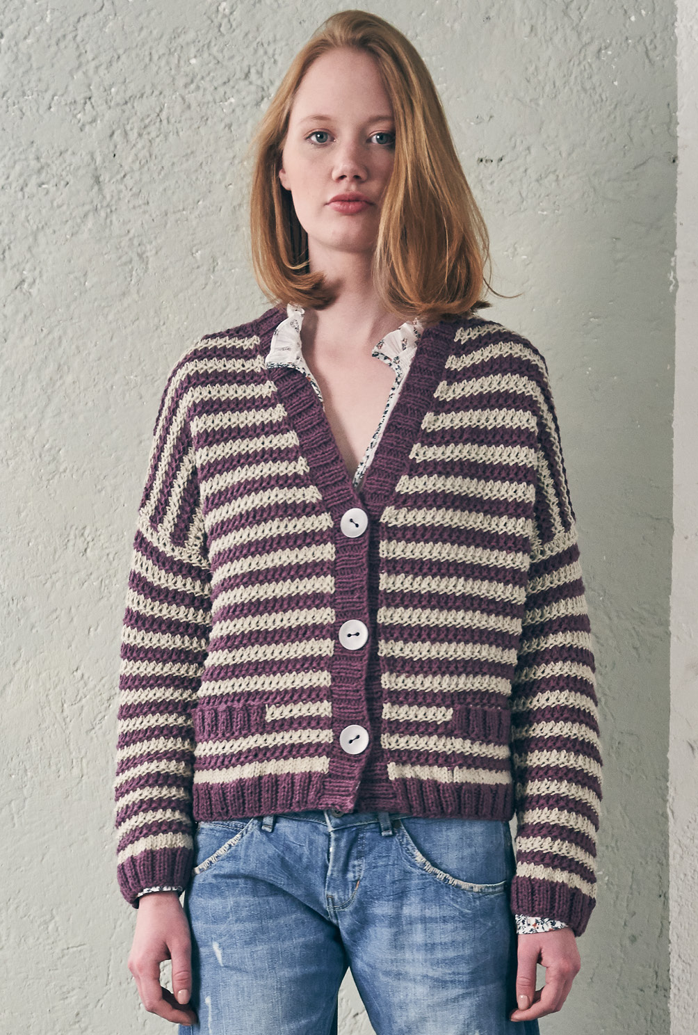 Modellansicht Bild 4: Ganz lässig: Die gestreifte Kurzjacke!