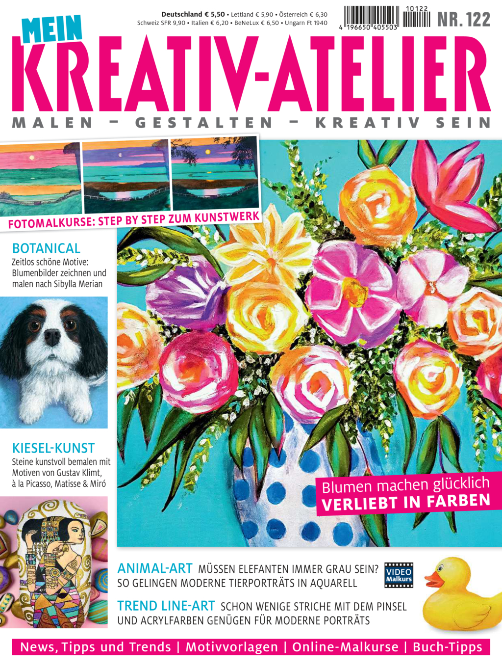 Magazin Produktbild: Mein Kreativ-Atelier Nr. 122 - Verliebt in Farben