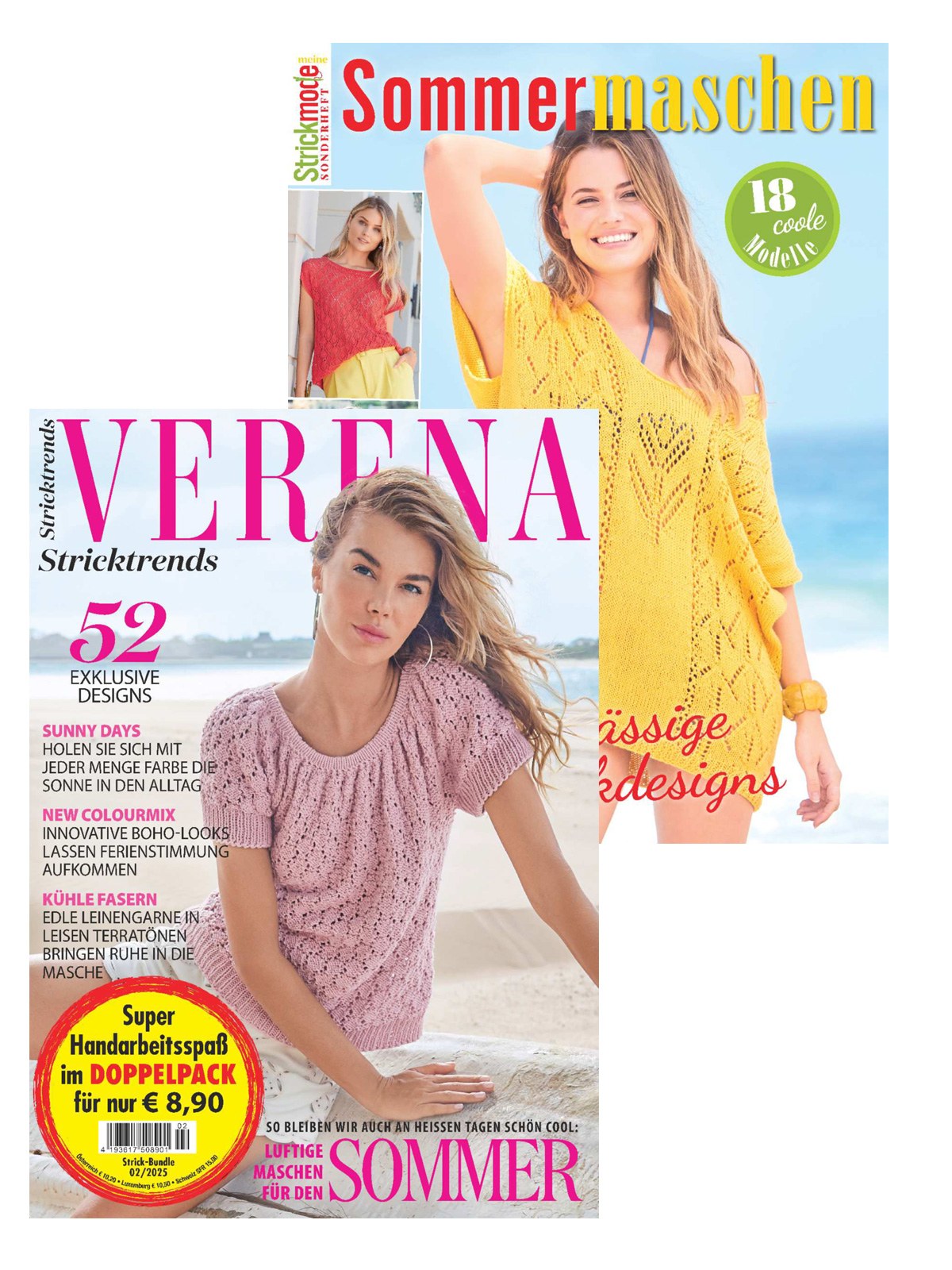 Sparpaket Produktbild: Strick Bundle Verena 02/2025 + MS 183 Sommermaschen
