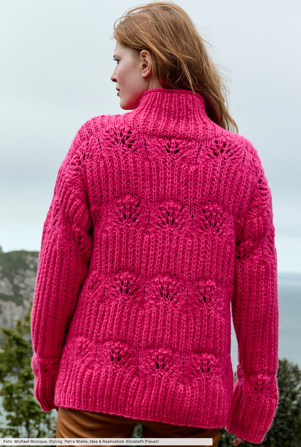 Modellansicht Bild 5: Pulli mit Halbpatentmuster