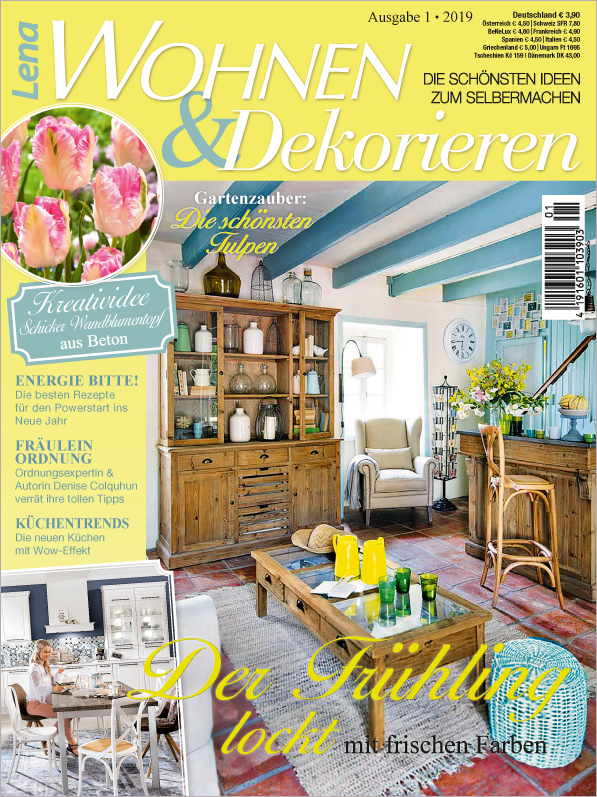 Lena Wohnen & Dekorieren Nr. 01/2019 - Der Frühling lockt mit frischen Farben Lena Wohnen & Dekorieren Nr. 01/2019 - Der Frühling lockt mit frischen Farben