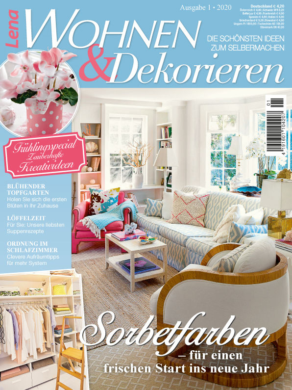 Magazin Produktbild: Lena Wohnen & Dekorieren - Sorbetfarben Nr. 1/2020 - für einen frischen Start ins neue